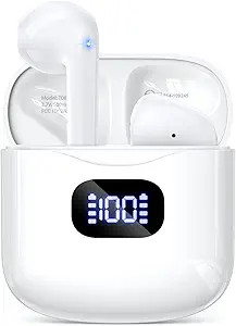 Wireless Earbuds Bluetooth 5.3 Headphones, 40Hrs Playback Stereo Ear Buds with LED Display Chargi... | Amazon (US)