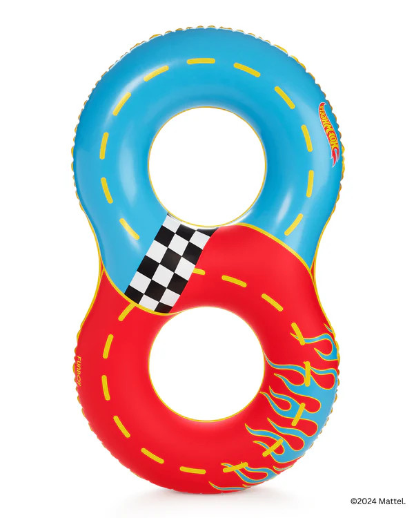 FUNBOY x Hot Wheels Kids Racetrack Double Tube Float (2-person) | FUNBOY