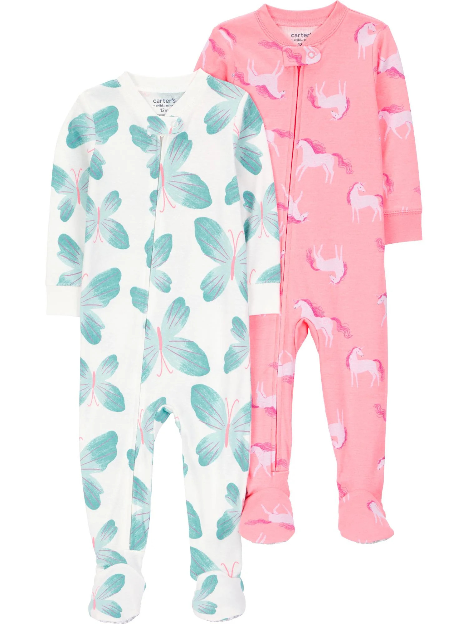 Carter's Child of Mine Toddler Pajama, 2-Pack, One-Piece, Sizes 12M-5T | Walmart (US)