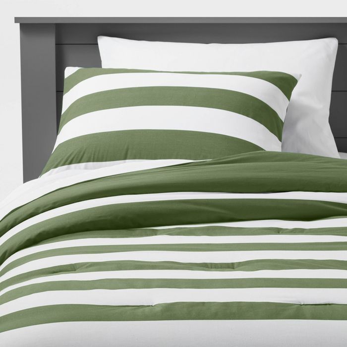 Rugby Stripe Comforter Set - Pillowfort™ | Target