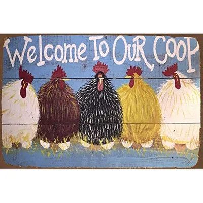 1pc Funny Chicken Coop Sign Fluffy Hut Chicken Coop Sign Large Rustic Country Sign Hens Roosters ... | Temu Affiliate Program