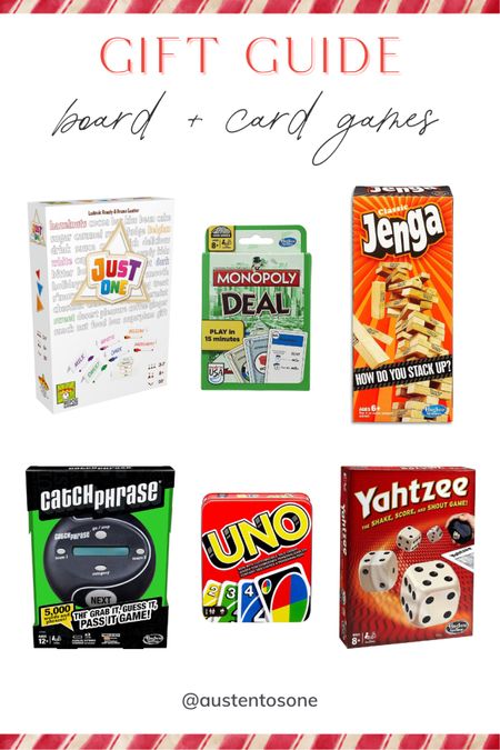 One of my favorite things to give and get for the holidays are board games and card games. These are all super affordable and available on Amazon  

#LTKHoliday #LTKSeasonal #LTKGiftGuide
