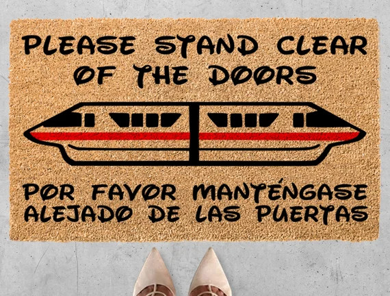 Monorail Disney Doormat Disney Disney Monorail Monorail | Etsy | Etsy (US)