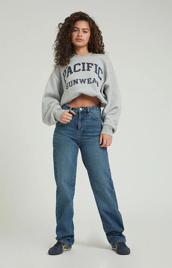 Women's Dark Indigo '90s Boyfriend Jeans in Medium Indigo - Size 23 | PacSun