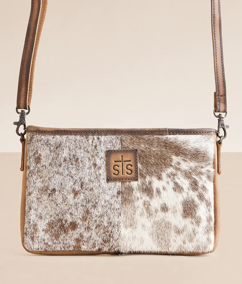 Claire Cowhide Crossbody Leather Purse | Buckle
