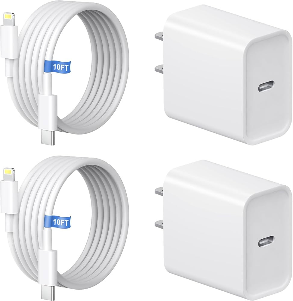 10FT iPhone 14 13 12 11 Charger, Long Charging Cable with 20W USB C Charger Block for i Phone 14/... | Amazon (US)