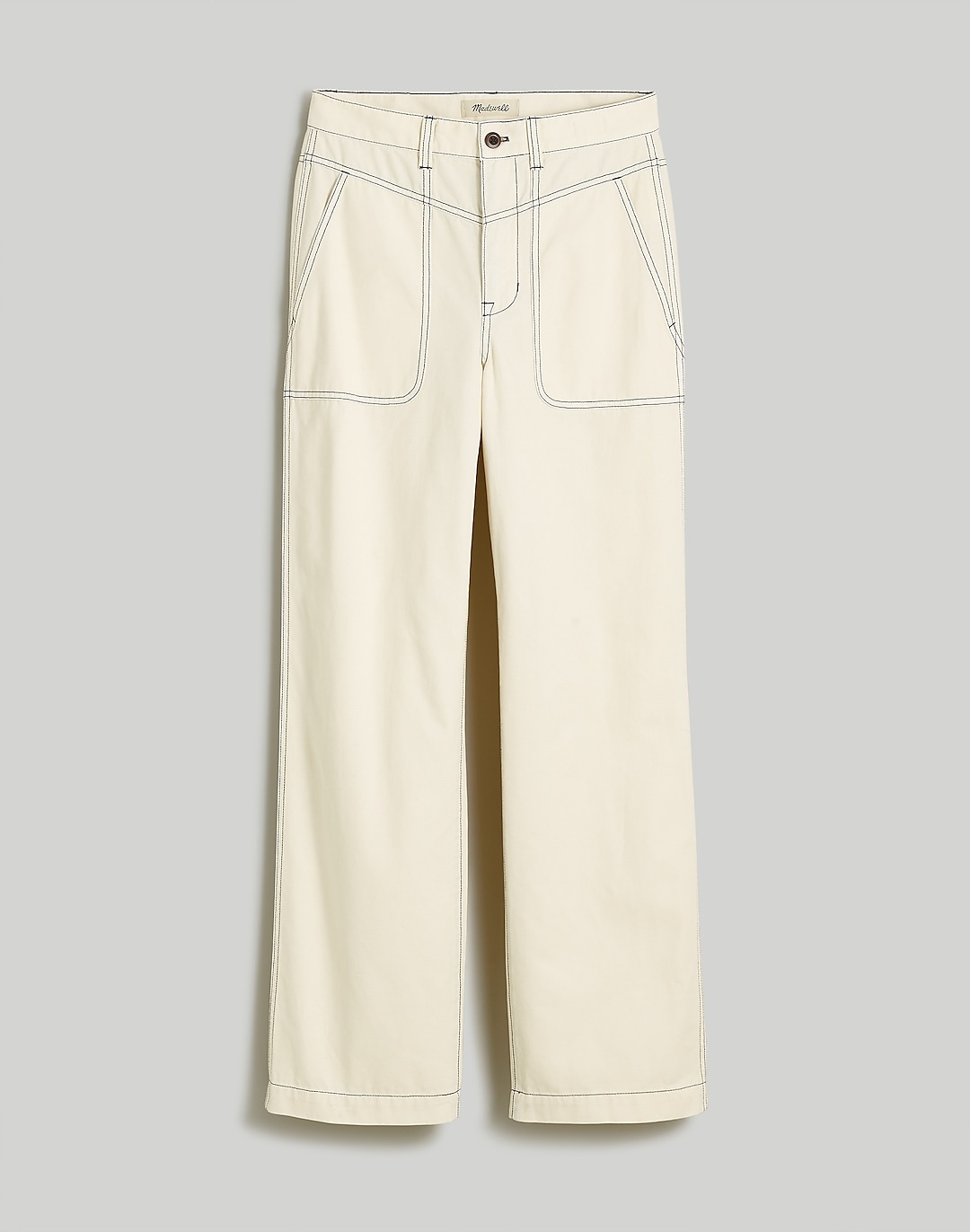 Wide-Leg Utility Pants in Garment-Dyed Canvas | Madewell