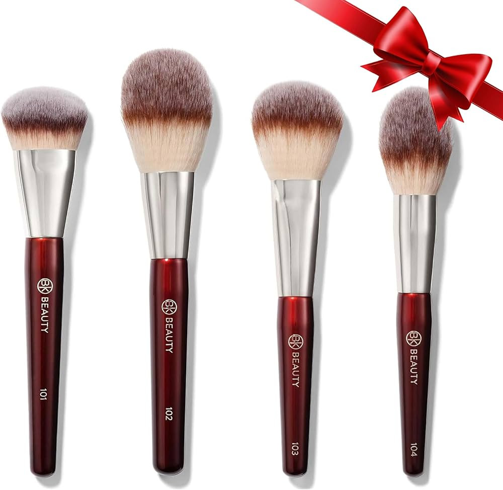 BK BEAUTY - ESSENTIALS FACE BRUSH SET (4PC) - Professional Makeup Brush Set for Liquid or Cream F... | Amazon (US)