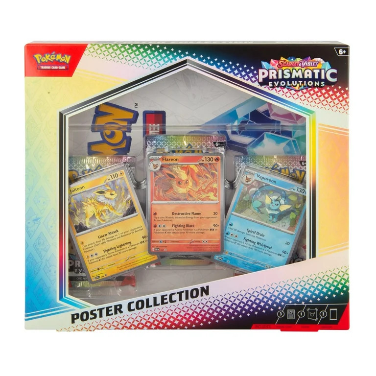 Pokemon Scarlet & Violet 8.5 Prismatic Evolutions Poster Collection | Walmart (US)