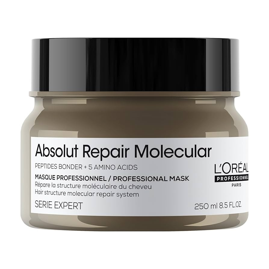 L’Oréal Professionnel Absolut Repair Molecular Hair Mask 250ml, For Extremely Damaged Hair, Ri... | Amazon (UK)