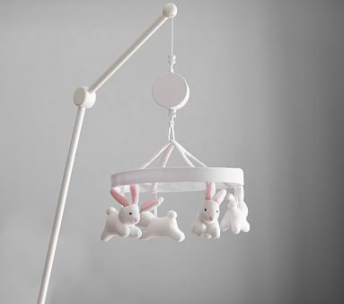 Bunny Knit Musical Crib Mobile | Pottery Barn Kids