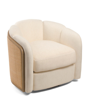 Daisy Rattan Swivel Accent Chair | Marshalls