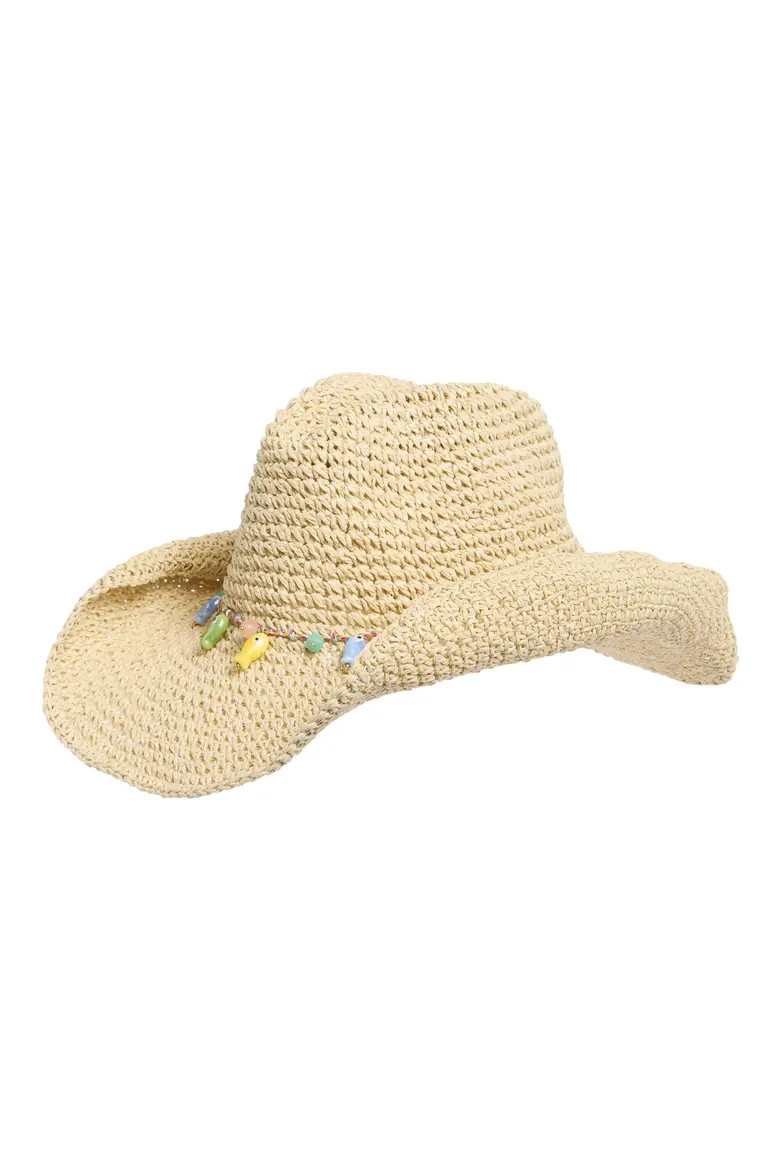 Charm Band Straw Cowboy Hat (Women) | Nordstromrack | Nordstrom Rack