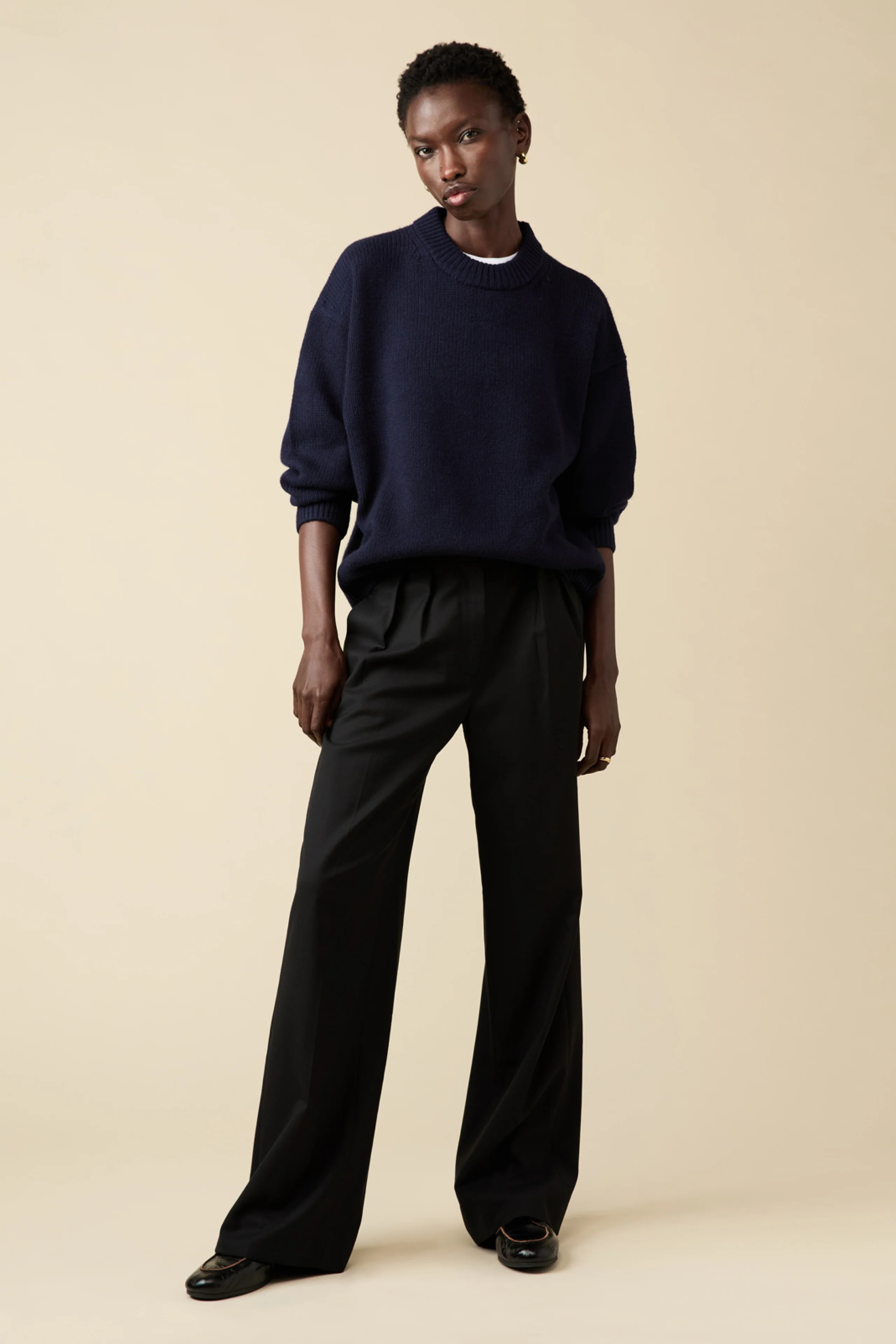 The Cashmere Signature Crew in Navy | Sold Out NYC