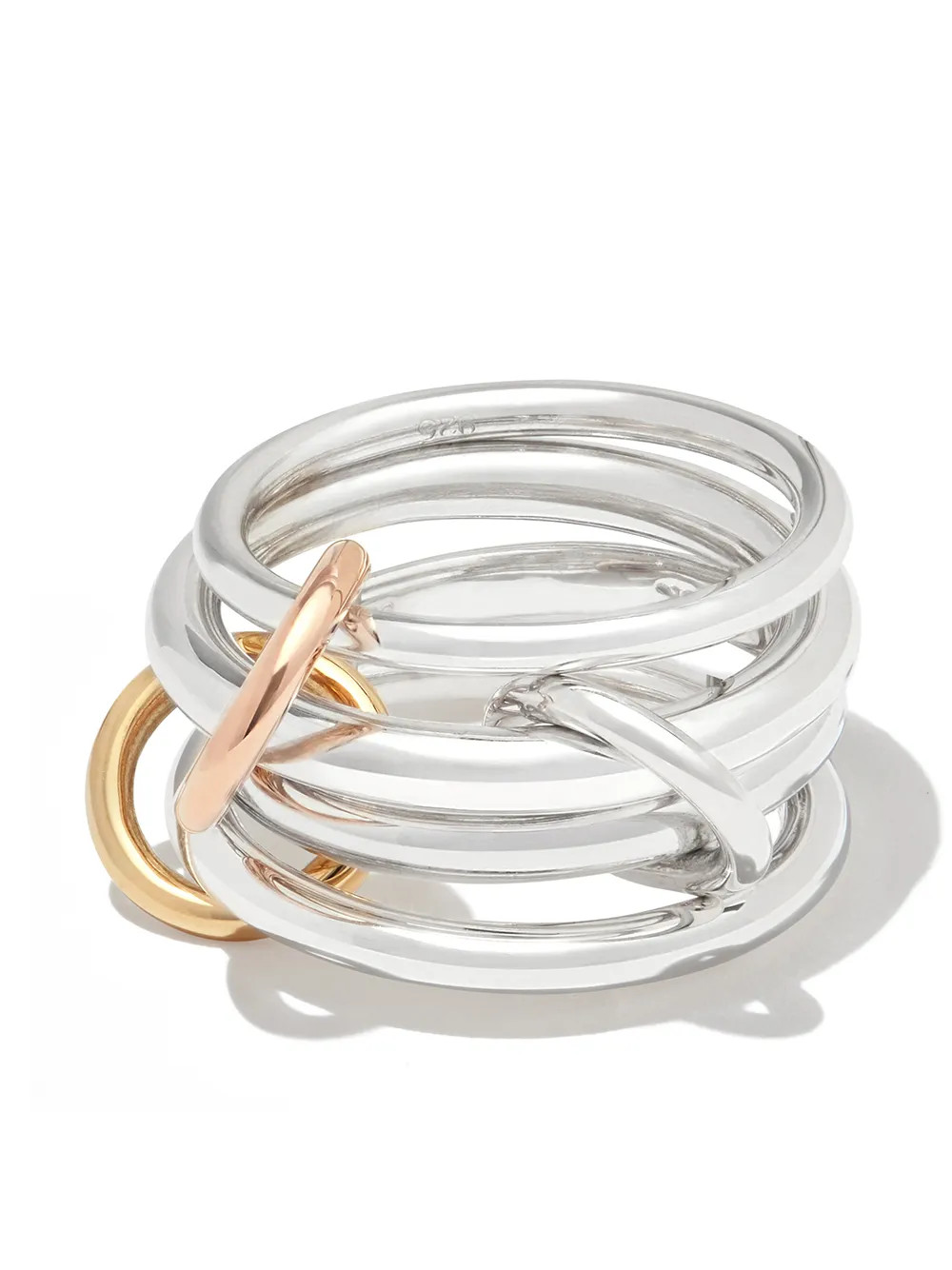 Spinelli Kilcollin 18kt Gold And Silver Sagittarius Stacking Ring - Farfetch | Farfetch Global
