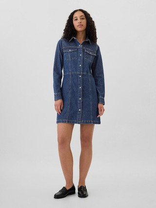 Western Denim Mini Dress | Gap Factory