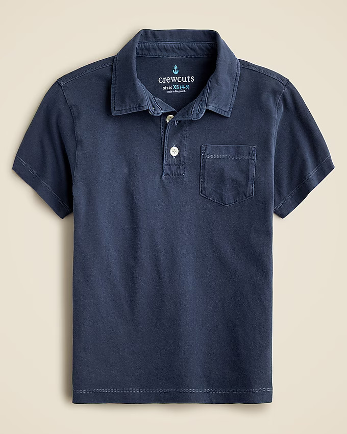 Kids' short-sleeve garment-dyed polo shirt | J. Crew US