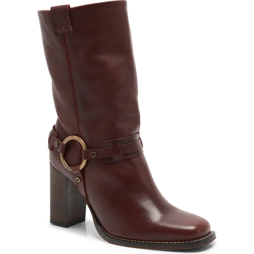Free People Hayden Harness Bootie in Cabernet Leather at Nordstrom Rack, Size 8 | Nordstrom Rack
