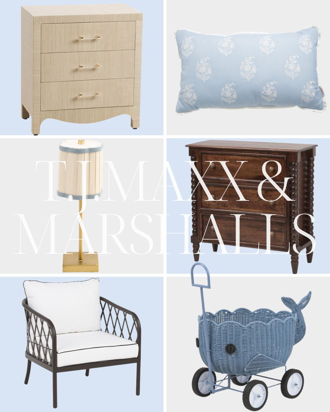T.J. Maxx and Marshalls finds! 

living room | bathroom | bedroom | home decor | home refresh | bedding | nursery | classic home | traditional home | blue and white | furniture | coffee table | southern home | coastal home | grandmillennial home | scalloped | woven | rattan | classic style | preppy style | grandmillennial decor | blue and white decor | classic home decor | traditional home | bedroom decor | bedroom furniture | dresser | blue chair | brass lamp | floor mirror | euro pillow | white bed | linen duvet | side table | rug | glassware | cups | plates | hosting | kitchen spring | sale picks | outdoor furniture | porch | beach | Lillian August | Karma Home | Ballard Designs 

 #LTKHome