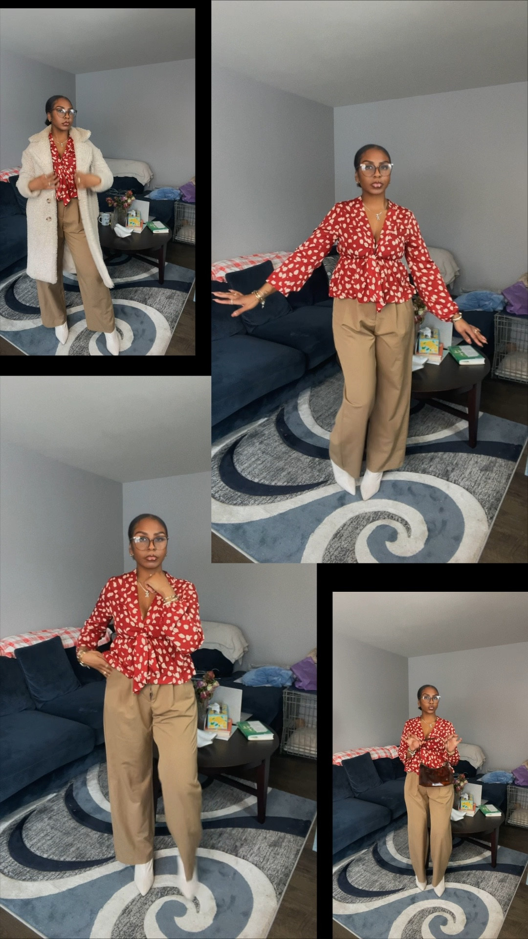 Easy chic for everyday plans 🤎
Styled this red printed blouse with neutral trousers for a look that goes from errands to dinner.
Everything linked ✨


#LTKootd #LTKmorningroutine #LTKgrwm