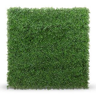 NATURAE DECOR 20 in. x 20 in. Boxwood Foliage Indoor/Outdoor Panels (4-Pack)-MTR2020-20204PK - Th... | The Home Depot