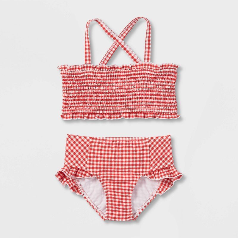 Toddler Girls' Gingham Bikini Set - Cat & Jack™ | Target