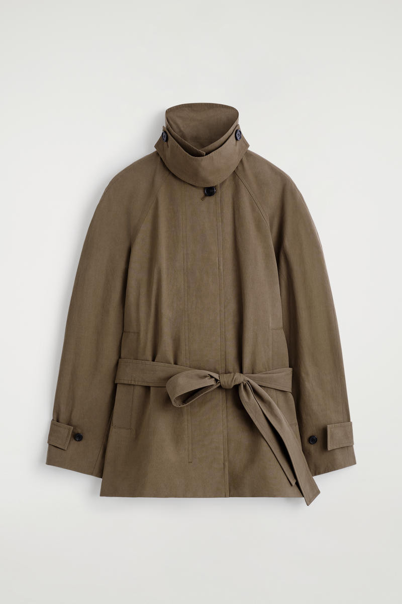 Belted Cotton Short Trench Jacket | COS UK