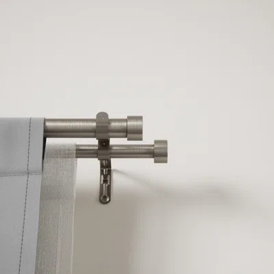 Cappa Drapery Solutions Adjustable 1" Steel Double Curtain Rod Set | Wayfair North America