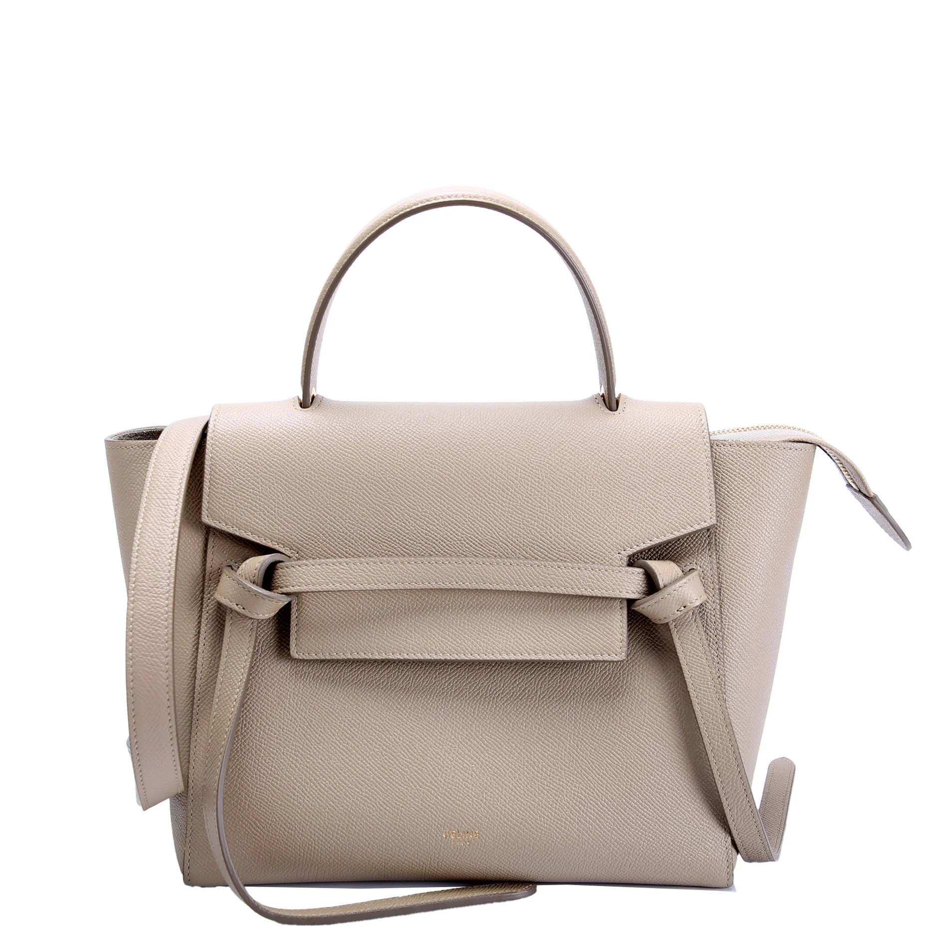 Belt Bag Micro Nude/Gold | Keeks Designer Handbags