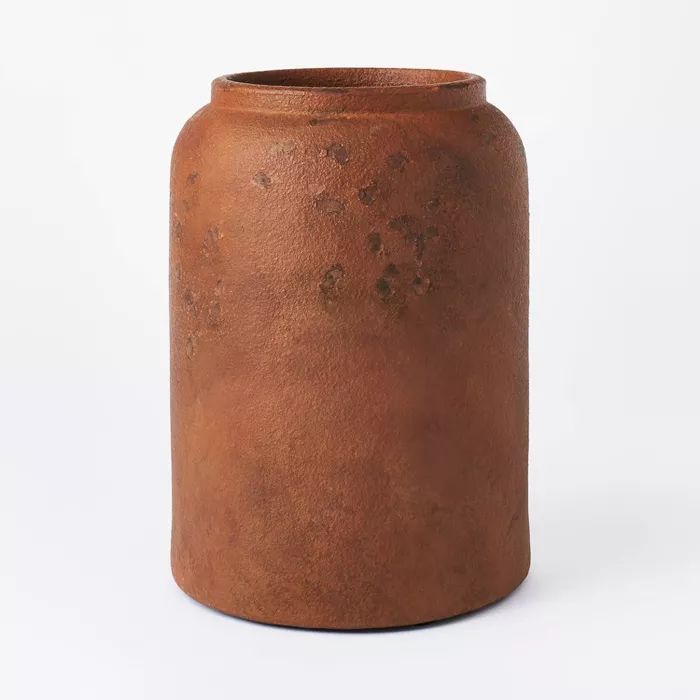 11&#34; x 8&#34; Rustic Vase Brown - Threshold&#8482; designed with Studio McGee | Target