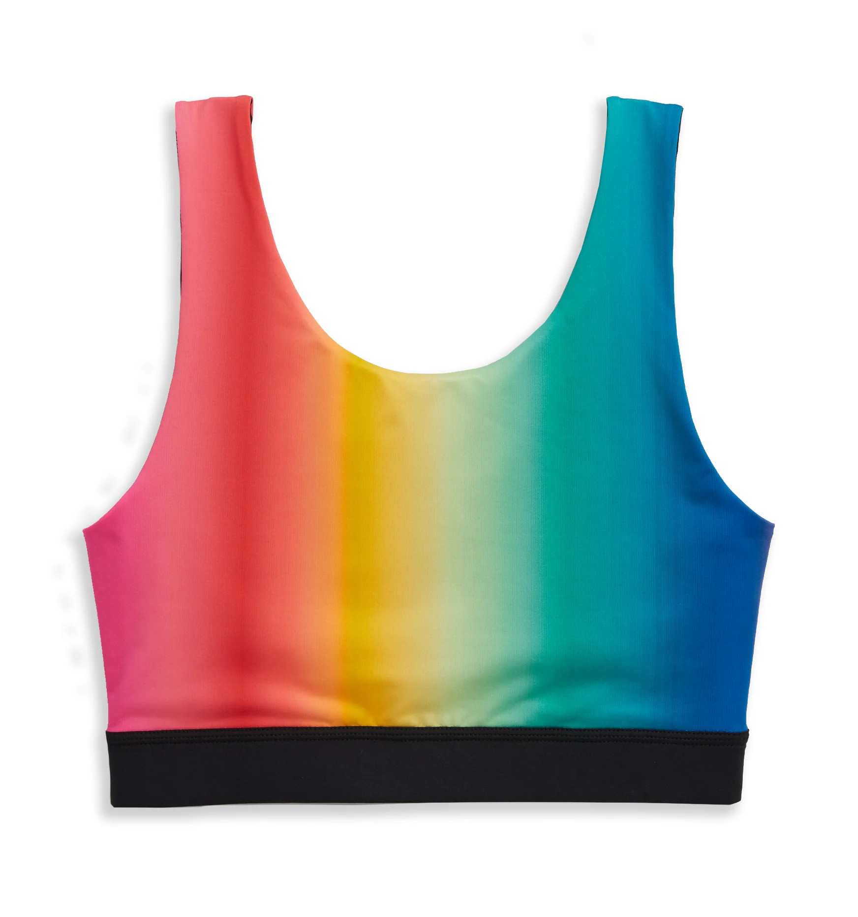 Swim Reversible Sport Top - Melting Rainbow | TomboyX