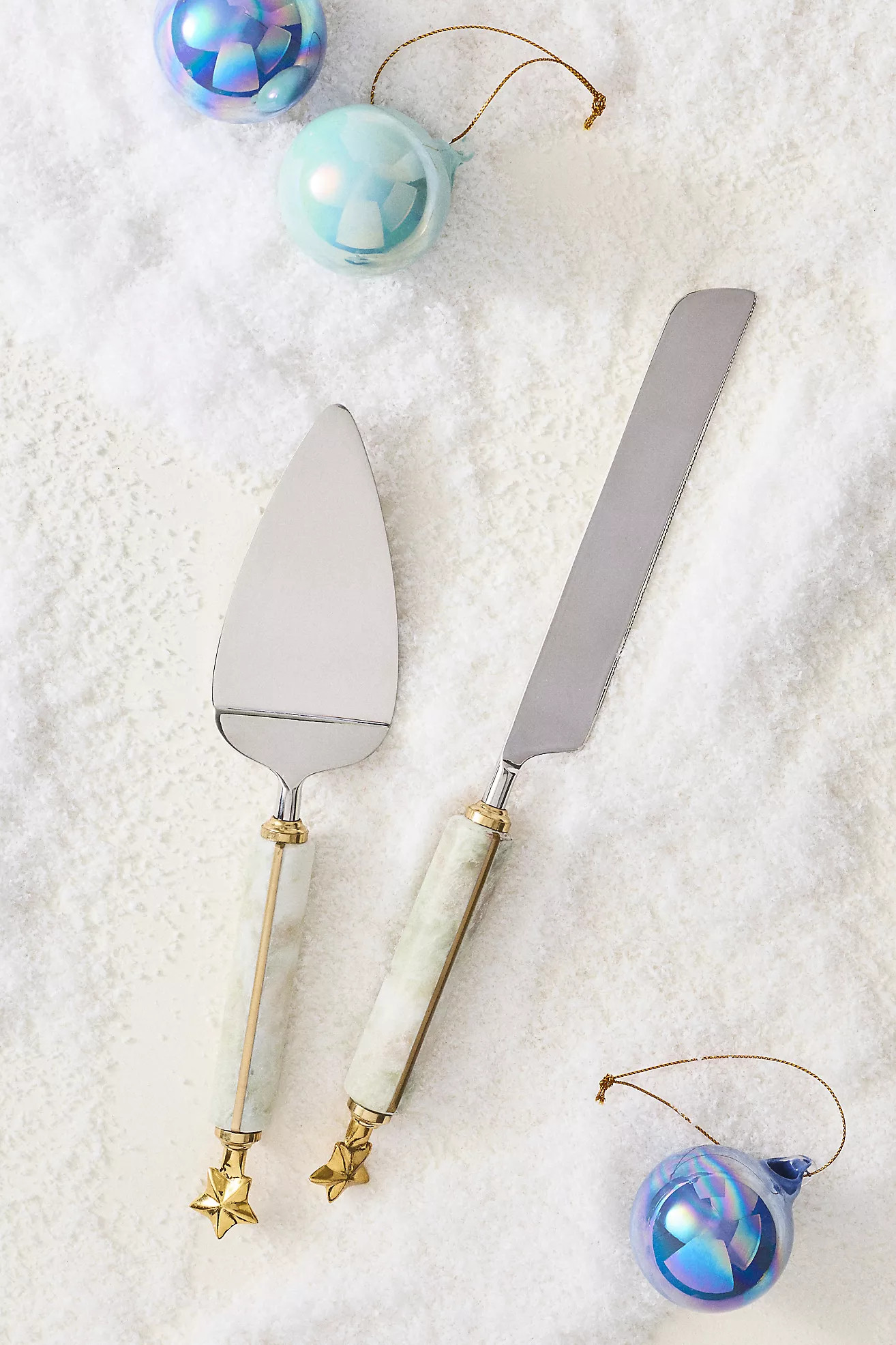 New York City Ballet Marble Cake Serve Set | Anthropologie (US)