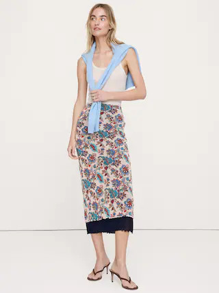 Mesh Midi Skirt | Banana Republic (US)