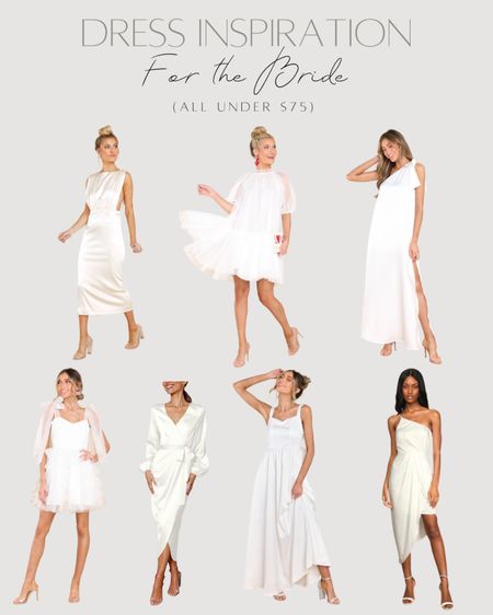 Bridal dresses under $75 

#LTKwedding #LTKstyletip #LTKFind