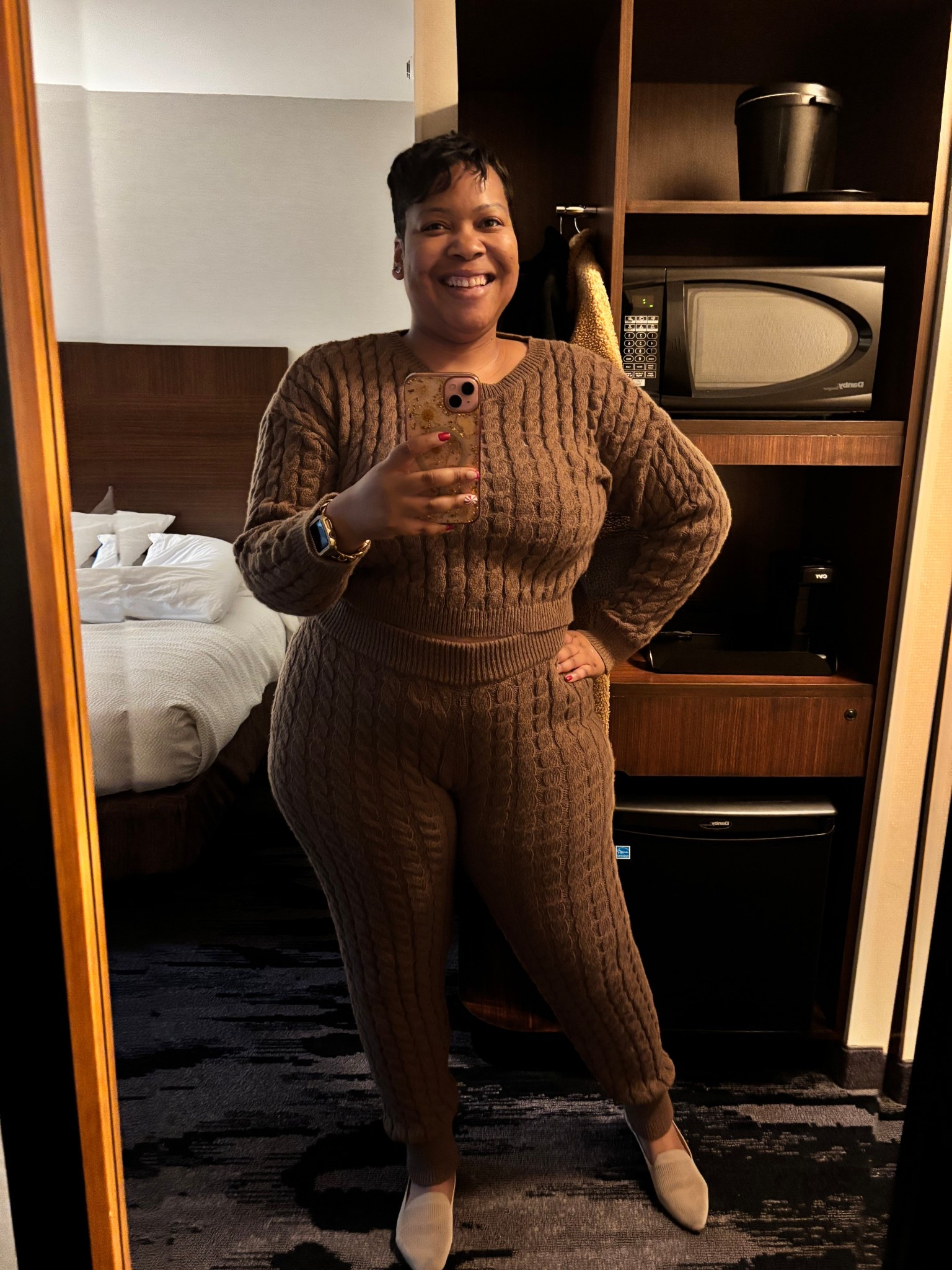 A two piece pant set will be my go-to set all winter. I got it from Rainbow, they have similar sets in stock. Cozy set, winter outfits women, cable knit jogger set, casual pant set, sweater set for women. 

#LTKPlusSize #LTKFindsUnder50 #LTKOver40