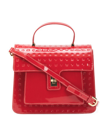 Made In Italy Patent Leather Satchel | TJ Maxx