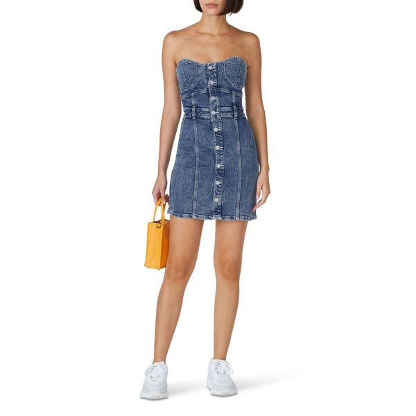 Jordache Halter Denim Dress blue | Rent the Runway