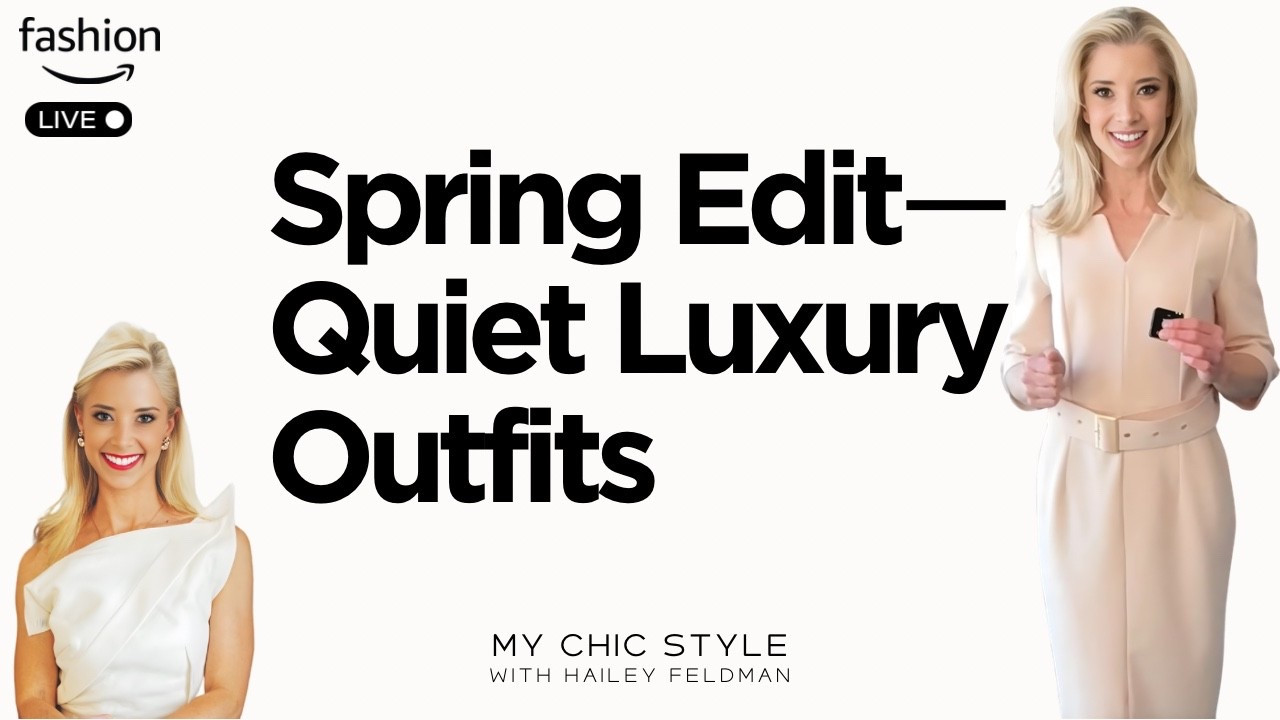Hi! Welcome back to My Chic Style! I'm Hailey, your trusted guide to discovering the best classic chic products online. Shop with me on your lunch break on Amazon Live Fashion for Women: Tuesday , March 17, 2026 at 12:15 pm EST

Join to Shop Live on Amazon Live: https://www.amazon.com/live/broadcast/94017a93-0743-4d54-b154-8882daf81829
In today's live shopping show, I'm bridging the gap between mass-market convenience and high-end sophistication through my live-styling on Amazon Live. I'll show you how to elevate my budget-friendly Amazon Fashion clothing & accessories live to create a seamless look of understated elegance because you don't need a designer budget to achieve the quiet luxury trend dominating 2026. In my 2nd live shopping show of my "quiet luxury outfits" series, I'm sharing my quiet luxury Amazon Fashion pieces that mimic luxury craftsmanship and heritage quality. From buttery textures to perfect silhouettes, I’ll show you that effortless, high-end style is just one strategic click away.

🎥 Subscribe for shopping tips, styling advice, & the best products to buy online!
LTK grwm LTK ootd and LTK seasonal fashion live 

#LTKootd #LTKSeasonal #LTKgrwm