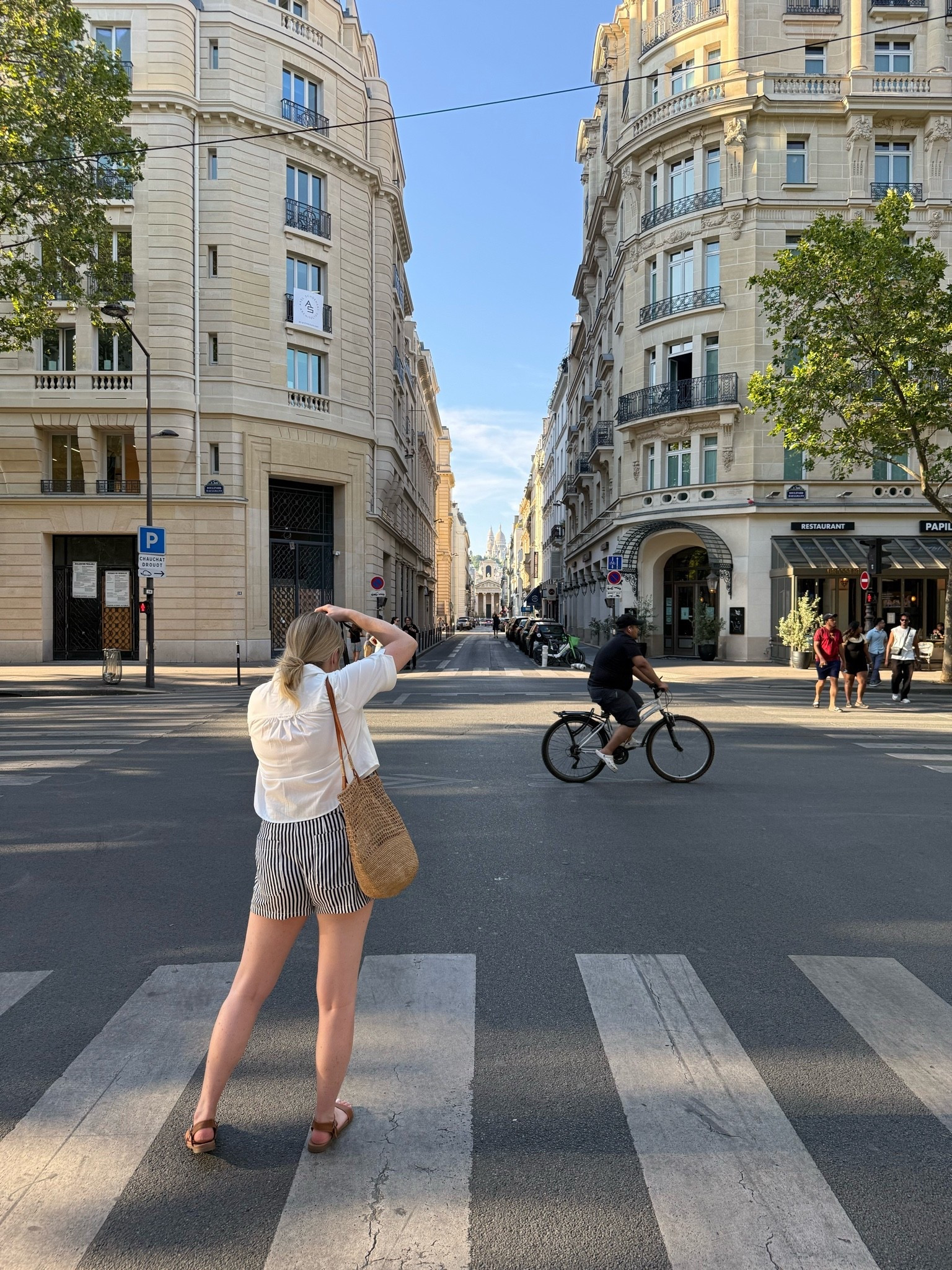 What Jen wore for a day two in Paris she sized up in the shorts.

#LTKootd #LTKOver40 #LTKTravel