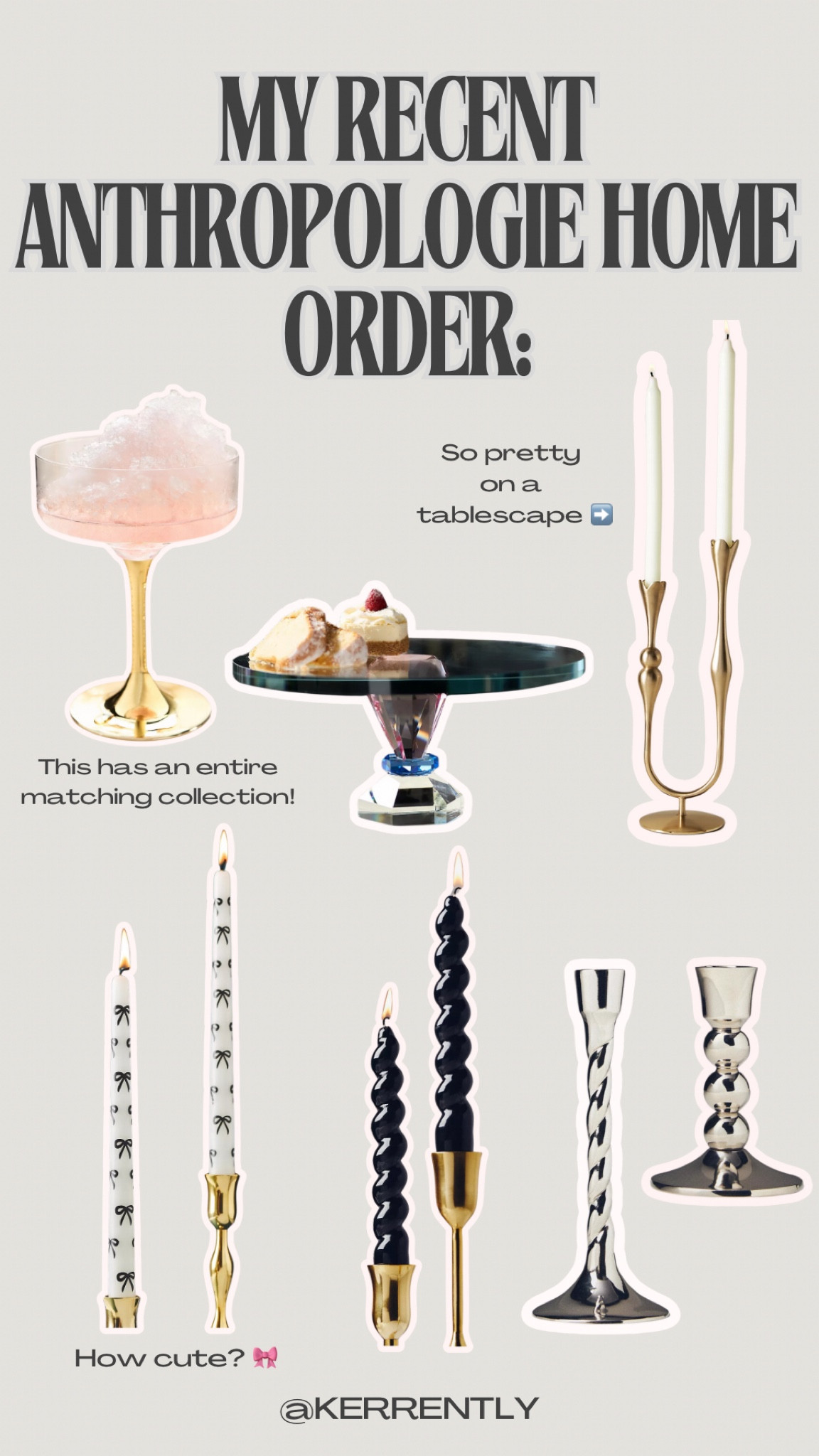 Everything I recently bought from @anthropologie home! I love all of these unique tablescape/bar accessories. Great gift ideas for the hostess in your life 🎁 #anthropartner 

#LTKHoliday #LTKGiftGuide #LTKHome