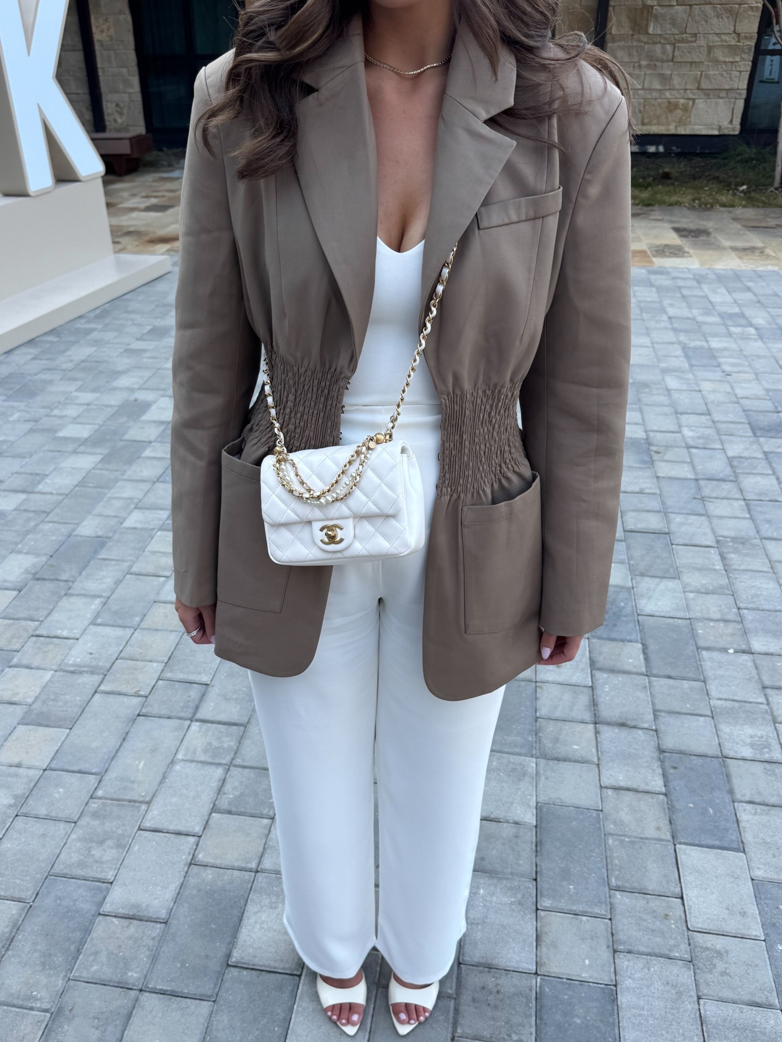 Sizing:
Blazer - size Medium
Sweater Tank - size Medium
Trousers - size Medium 
Heels - tts

#LTKSaleAlert #LTKCyberWeek #LTKHoliday