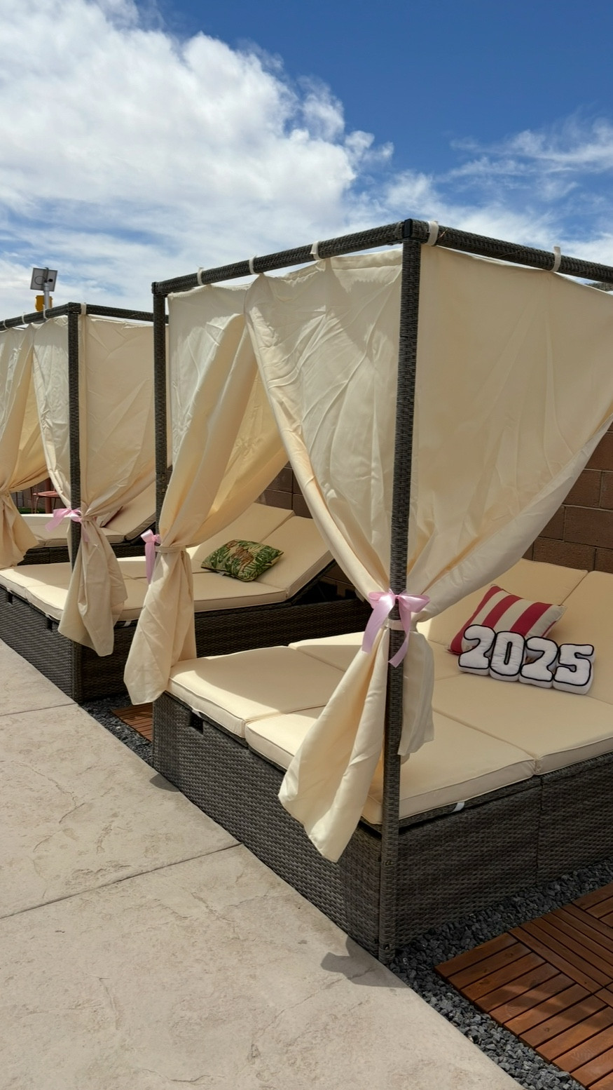 Time to start thinking about our summer plans! 😍🙌🏼 These cabanas have been wonderful additions to our backyard 🥰 perfect for a get together or for your own personal zen day 😌🩷 a few of our neighbors loved them so much they had to get their own 😏😍🥰

#LTKSpringSale #LTKHome #LTKSeasonal