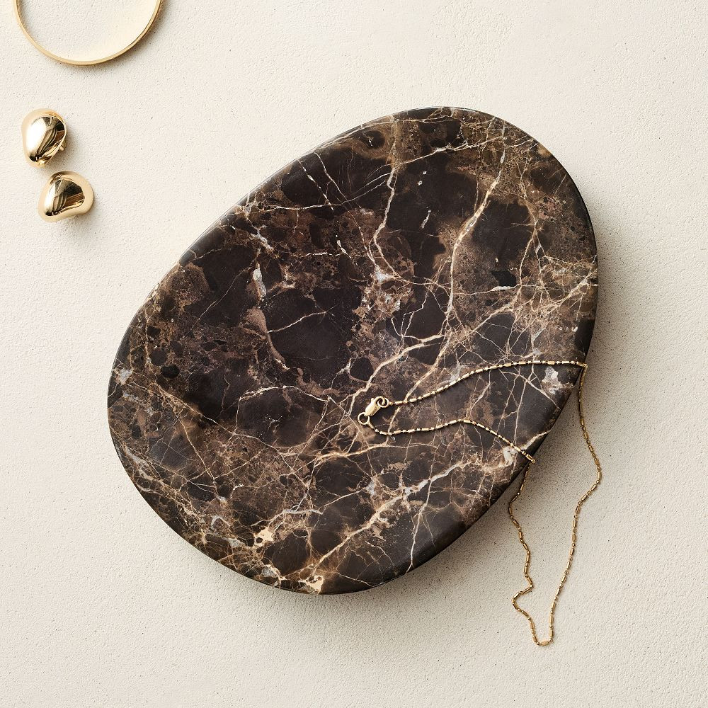 Asymmetrical Marble Trays | West Elm (US)