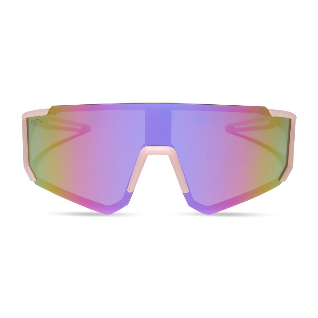 HEAT - MATTE BABY PINK + PINK RUSH MIRROR + POLARIZED SUNGLASSES | DIFF Eyewear