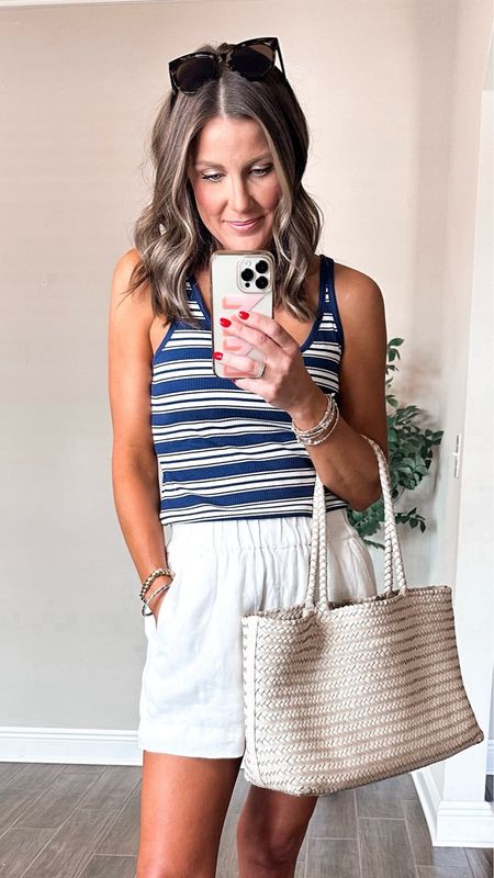 These linen shorts and tank top are on sale right at J.Crew! They are some of my favorite pieces and I own both in multiple colors! Go up one size in the top and down one in the shorts 

#LTKItBag #LTKSaleAlert #LTKFindsUnder50