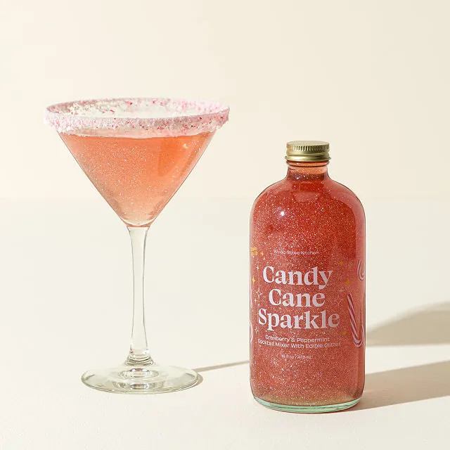 Candy Cane Glitter Cocktail Mixer | UncommonGoods