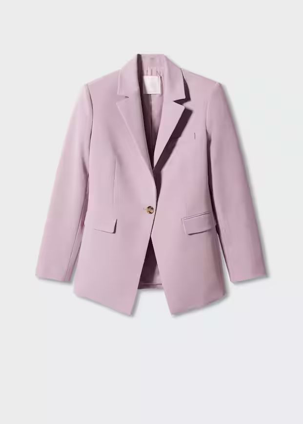 Suit blazer with buttons | MANGO (US)