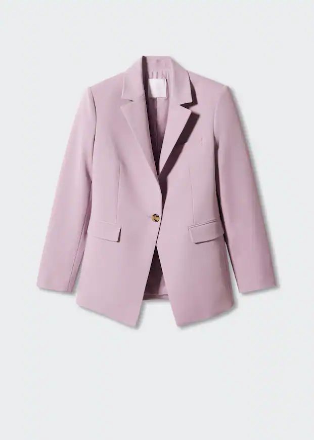Suit blazer with buttons | MANGO (US)