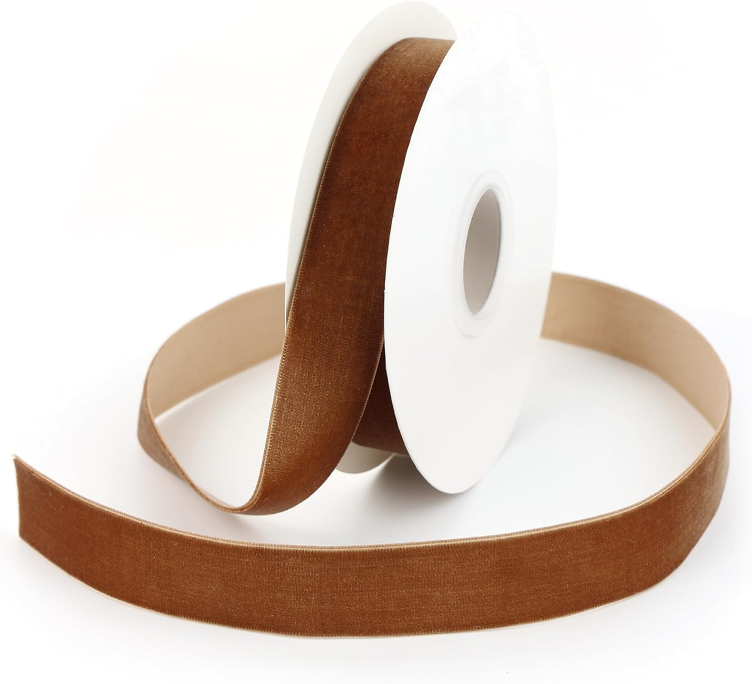 Dark Brown Velvet Ribbon, 1 Inch x 10 Yards, Single Face | Amazon (US)