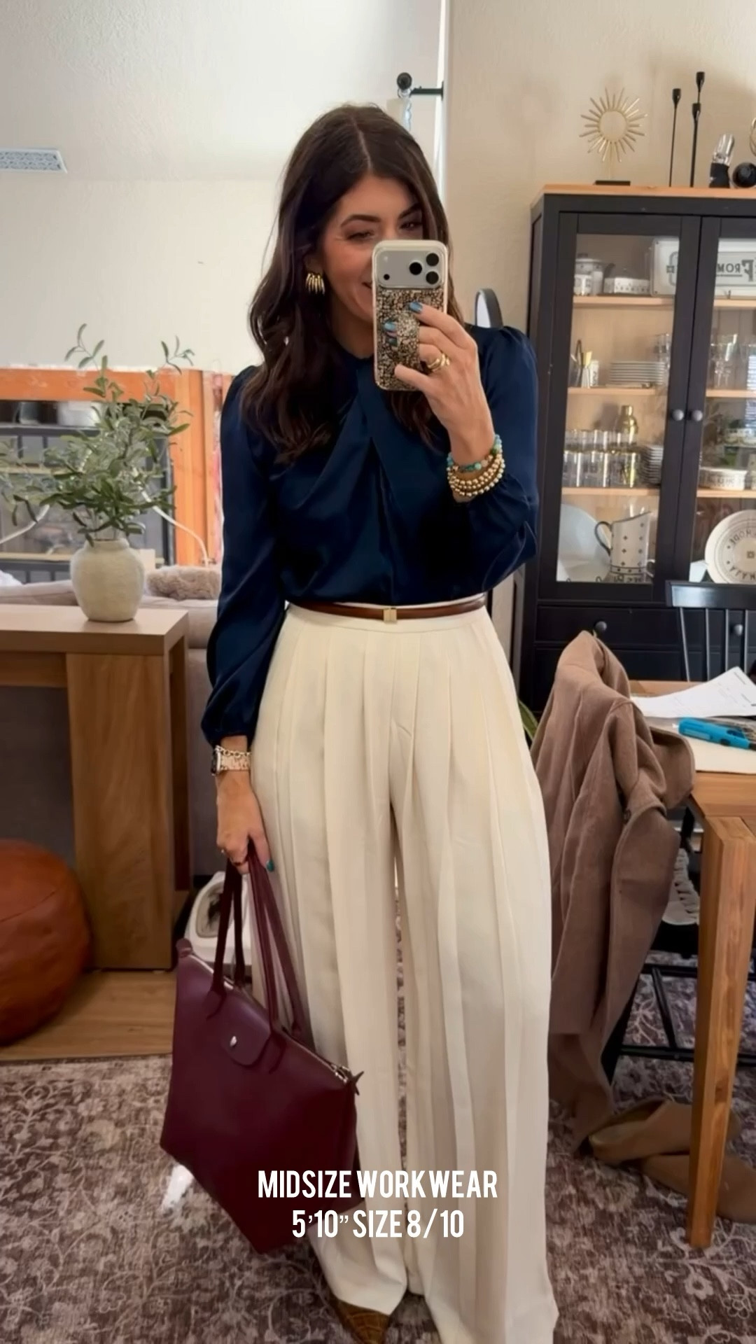 This style of pants might be a new favorite In an 8 (let the hem out) in pants Medium satin top 10 in heels Robe is large

 Work Outfit, Business Casual, winter work wardrobe, winter capsule, Wide Leg, Midsize Fashion, Capsule Wardrobe, Everyday Outfits, midsize workwear, office outfit, business casual outfits, chic office looks, professional style, midsize fashion inspo, everyday work outfits, affordable workwear, work to weekend looks, affordable workwear, trendy looks, trending

#LTKWorkwear #LTKMidsize #LTKOver40